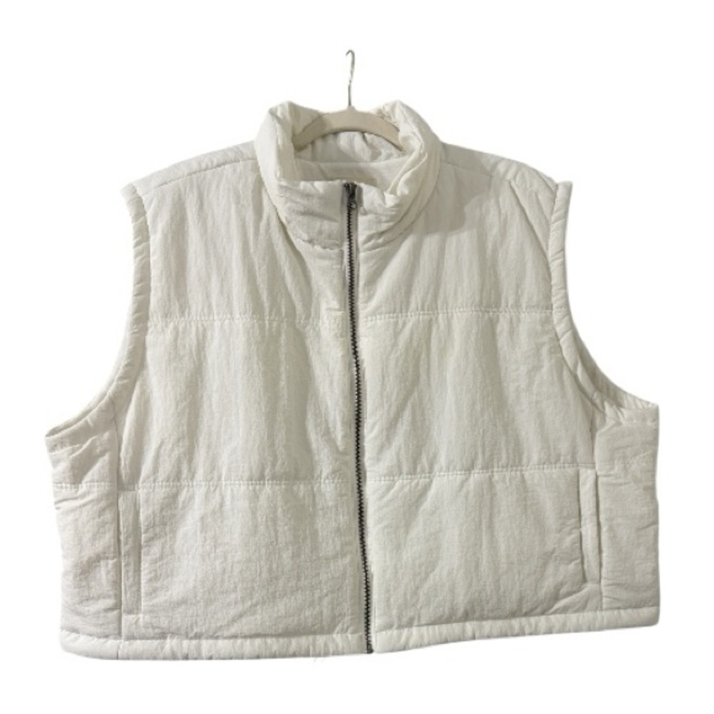 THREAD & SUPPLY Ivory Puffer Vest – Size 3X